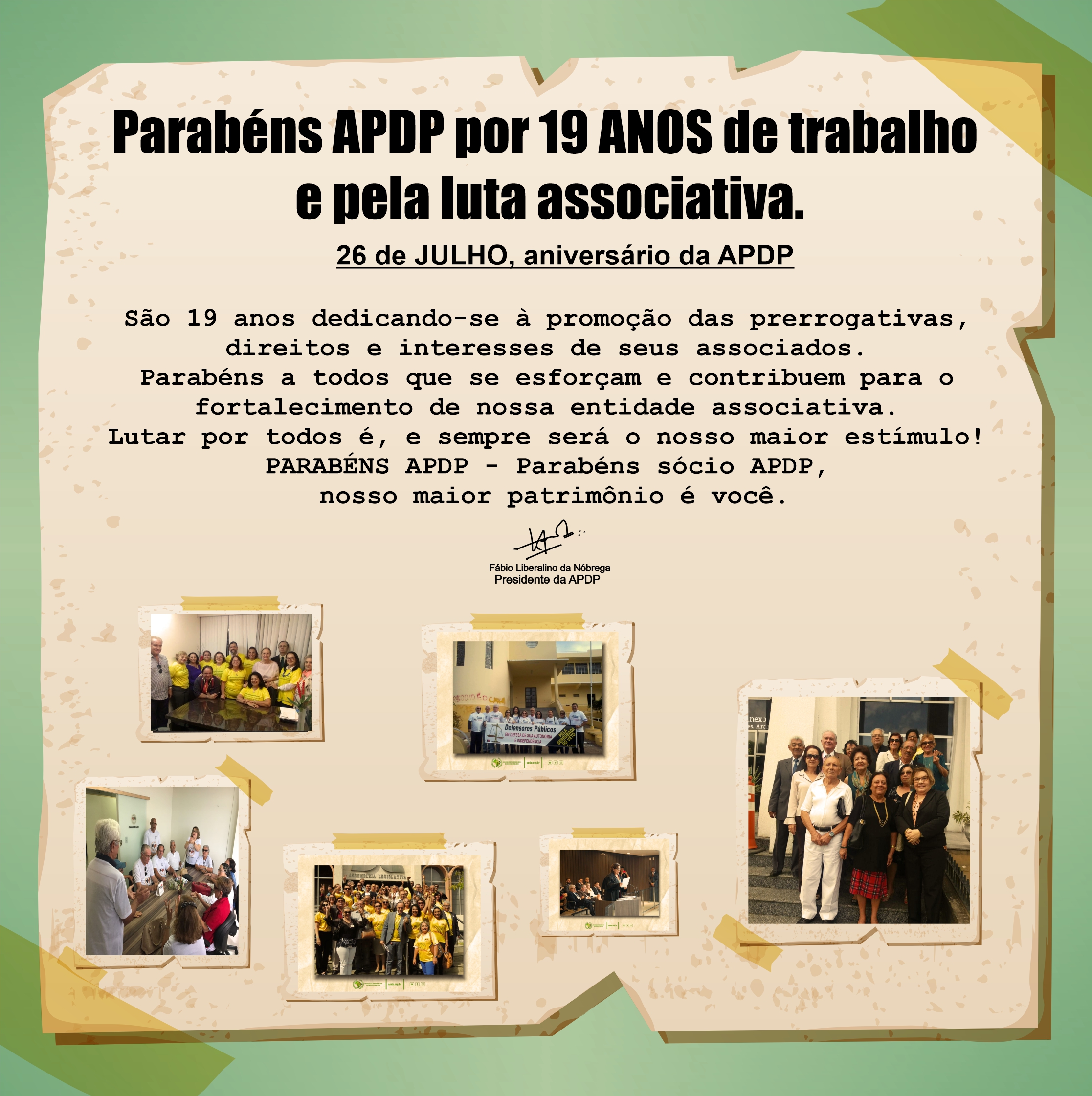 Parabéns APDP por 19 ANOS de trabalho  e pela luta associativa.